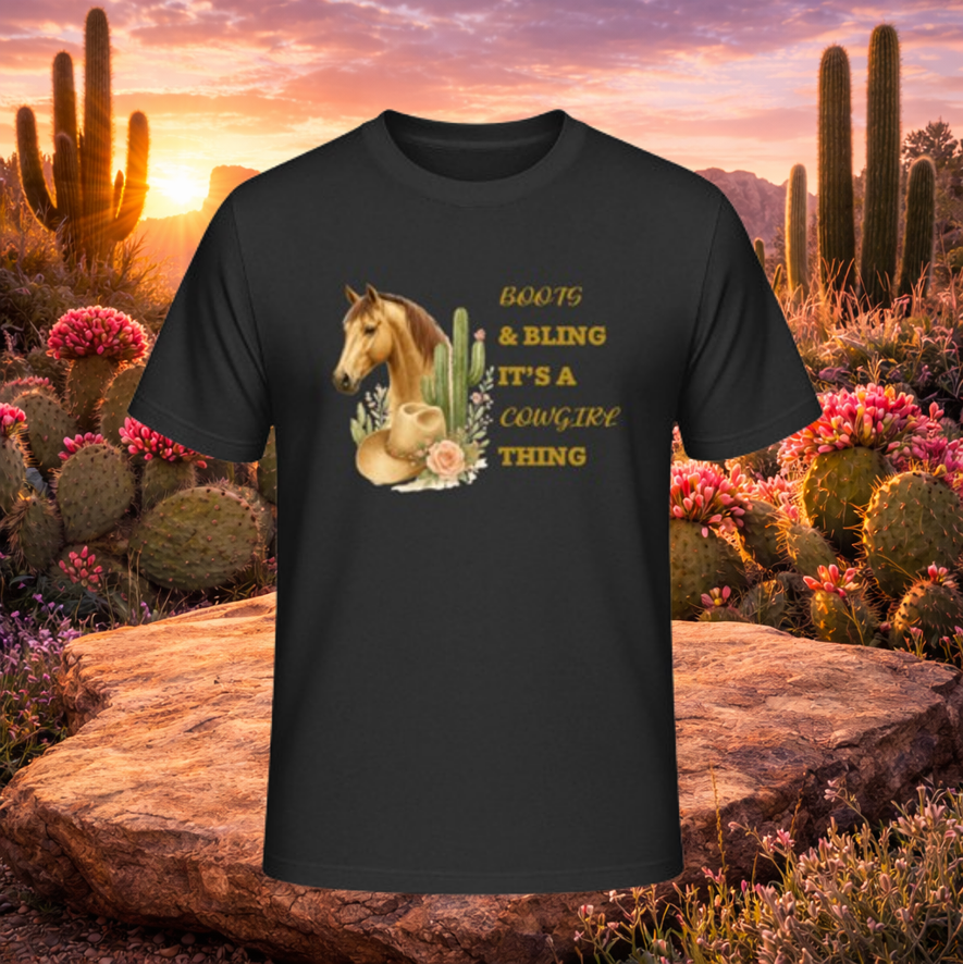 T-Shirt "Boots & Bling