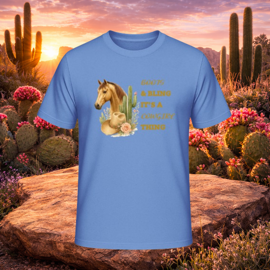 T-Shirt "Boots & Bling