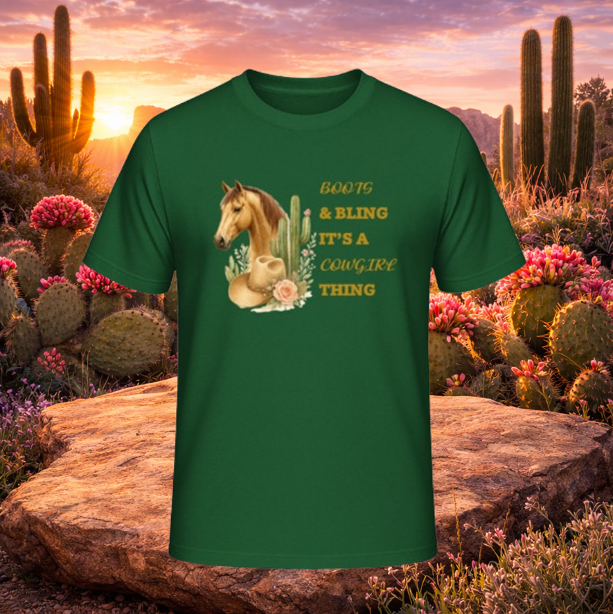 T-Shirt "Boots & Bling
