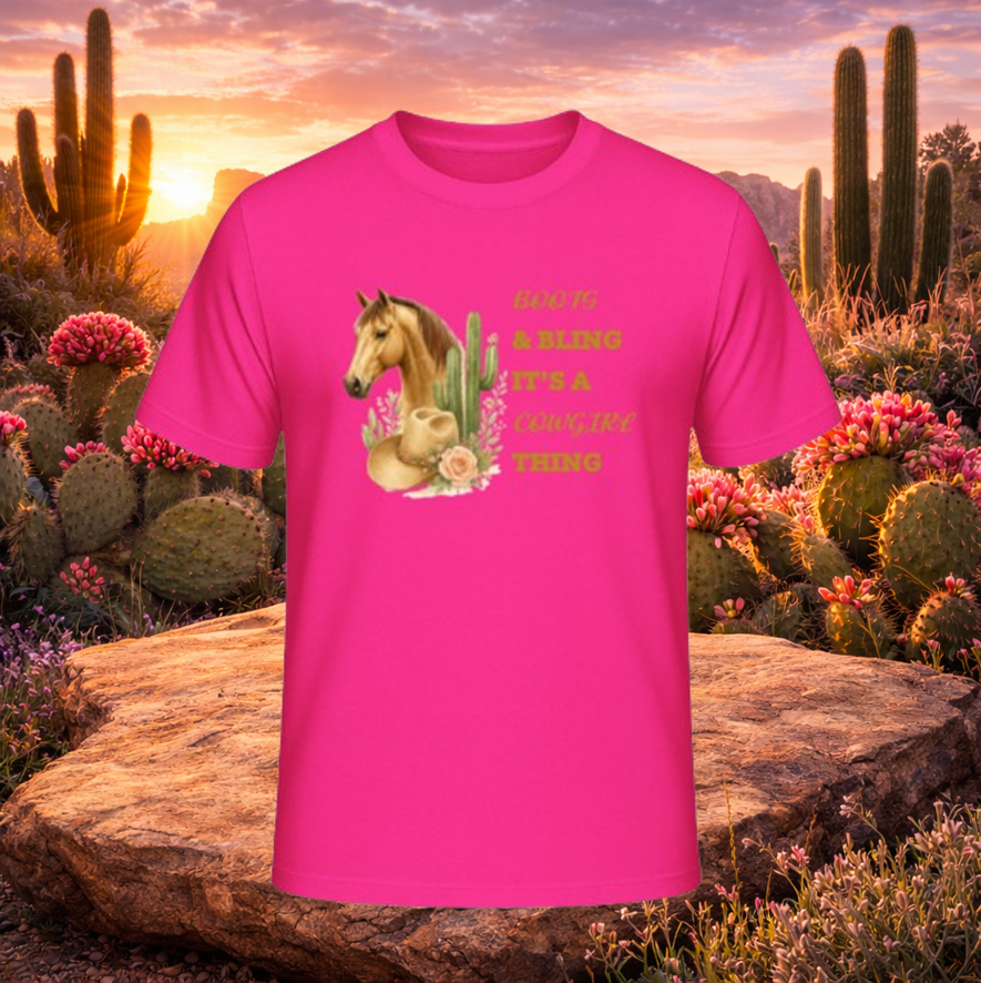 T-Shirt "Boots & Bling