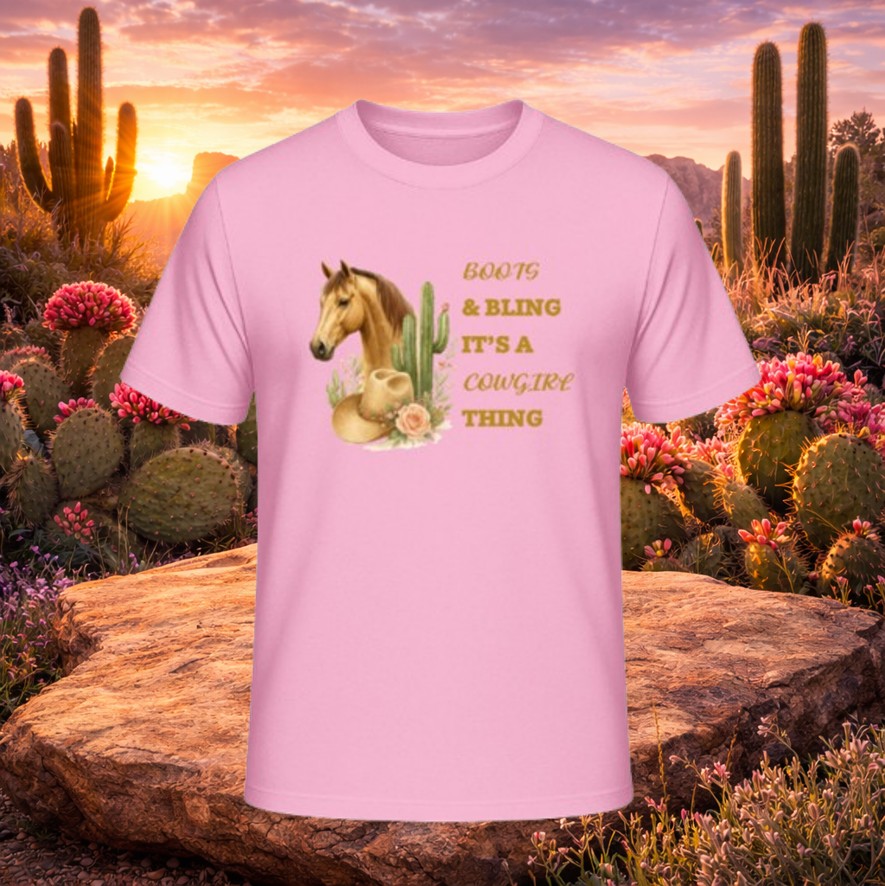 T-Shirt "Boots & Bling