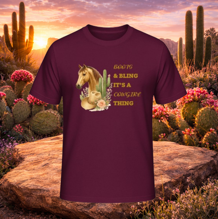 T-Shirt "Boots & Bling
