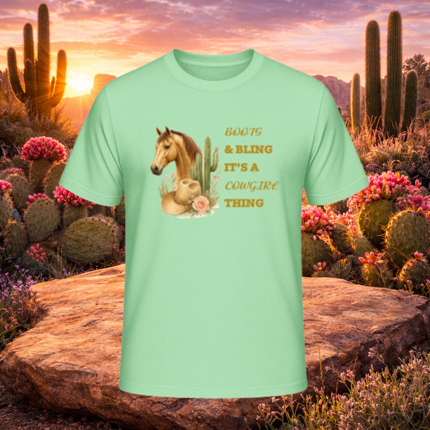 T-Shirt "Boots & Bling