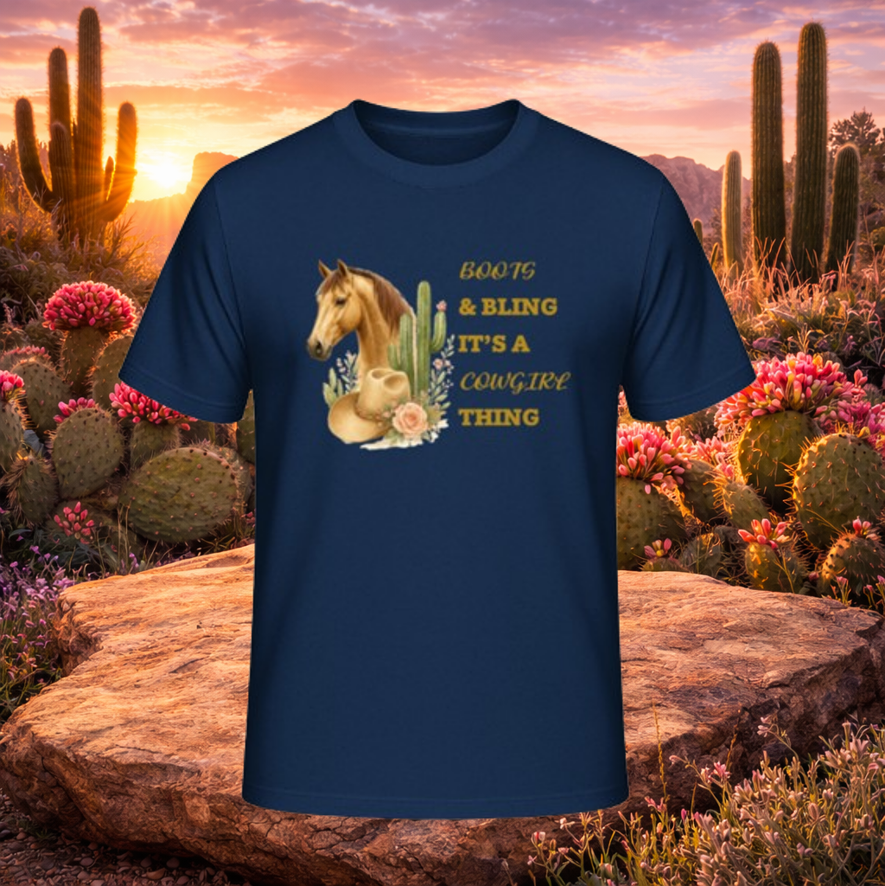T-Shirt "Boots & Bling