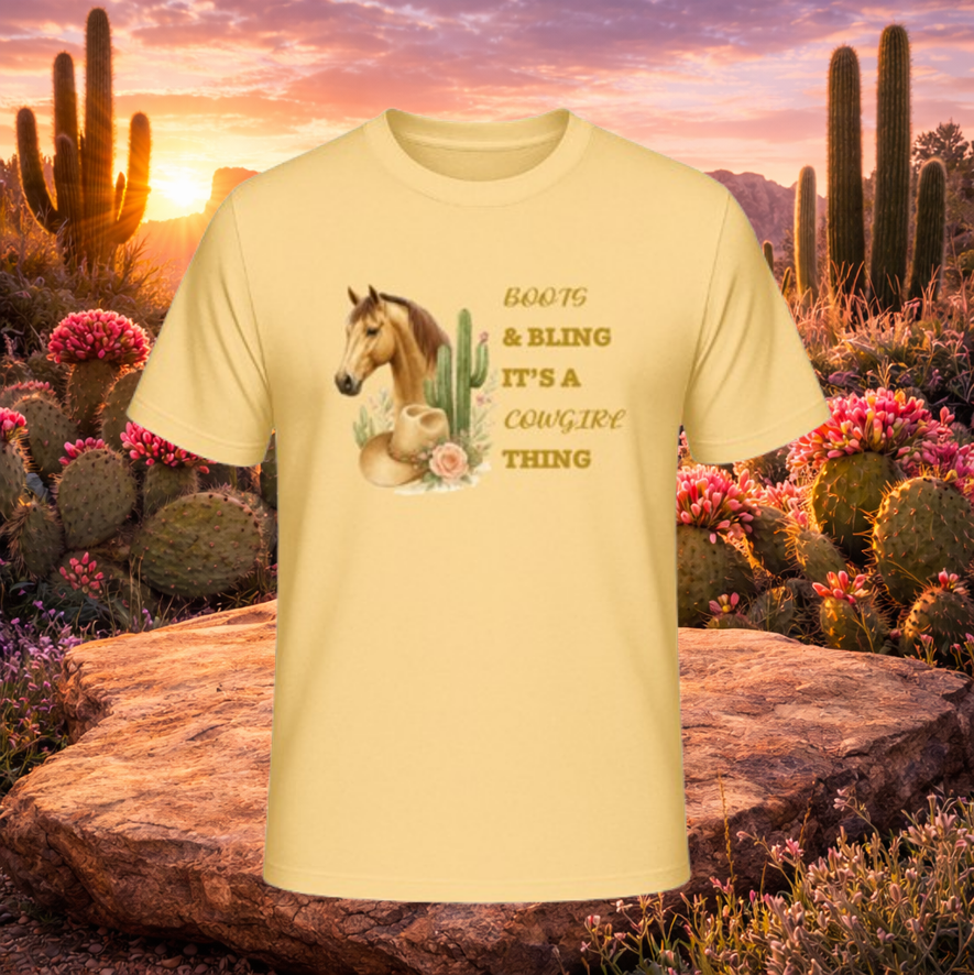 T-Shirt "Boots & Bling