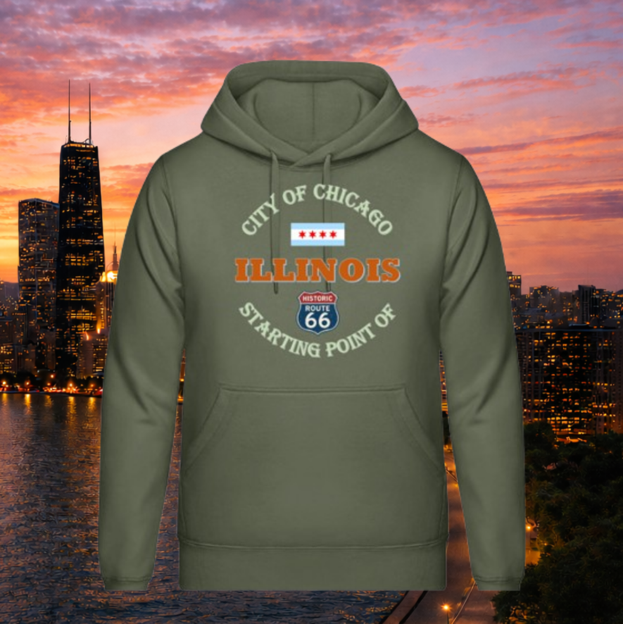 Hoodie "Chicago Illinois"