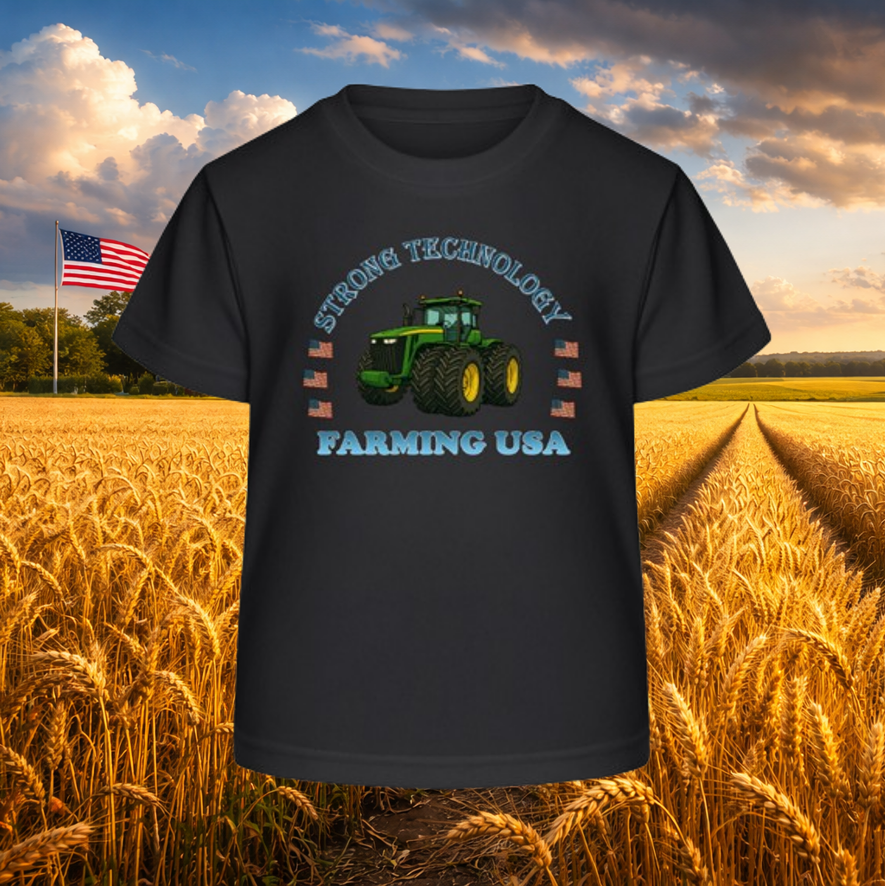 Kids T-Shirt "Farming USA JD"