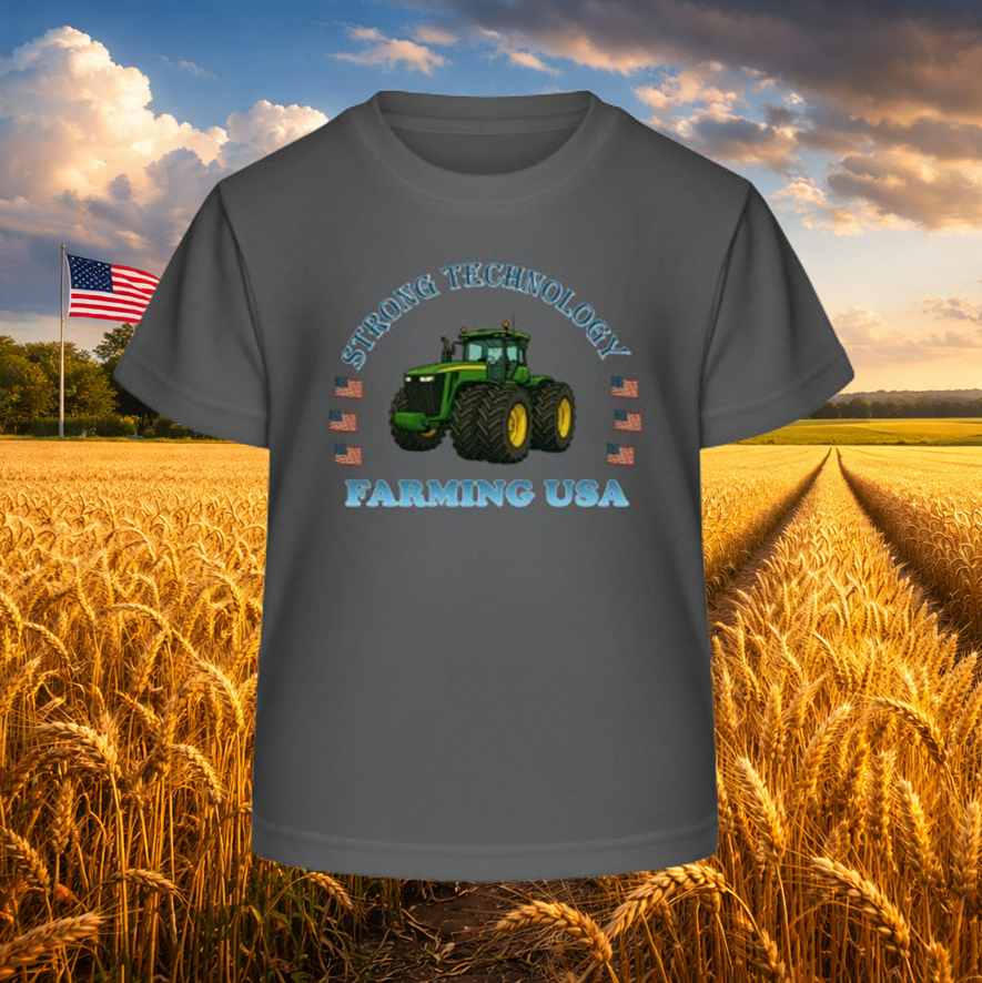 Kids T-Shirt "Farming USA JD"