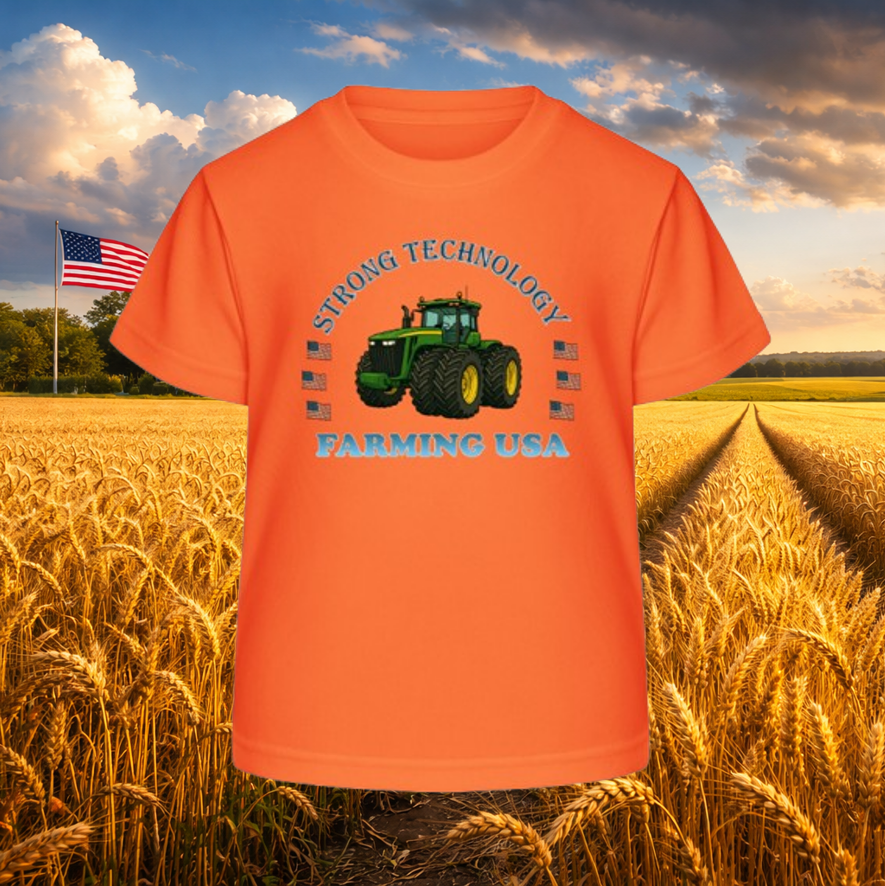 Kids T-Shirt "Farming USA JD"