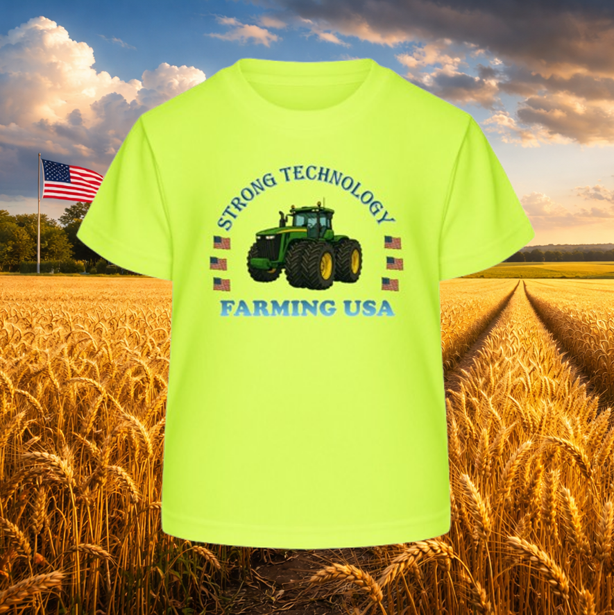 Kids T-Shirt "Farming USA JD"