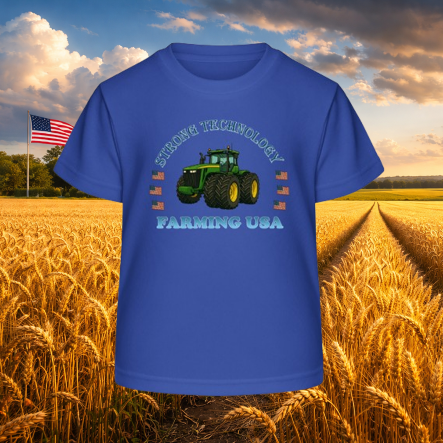 Kids T-Shirt "Farming USA JD"