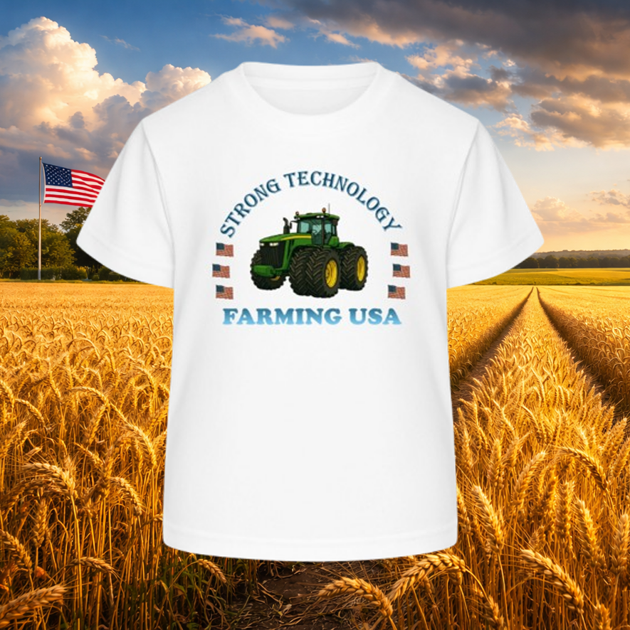 Kids T-Shirt "Farming USA JD"