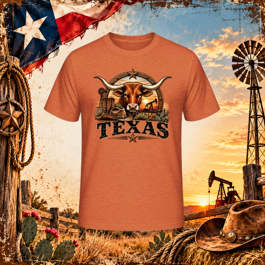 T-Shirt "Texas Longhorn"