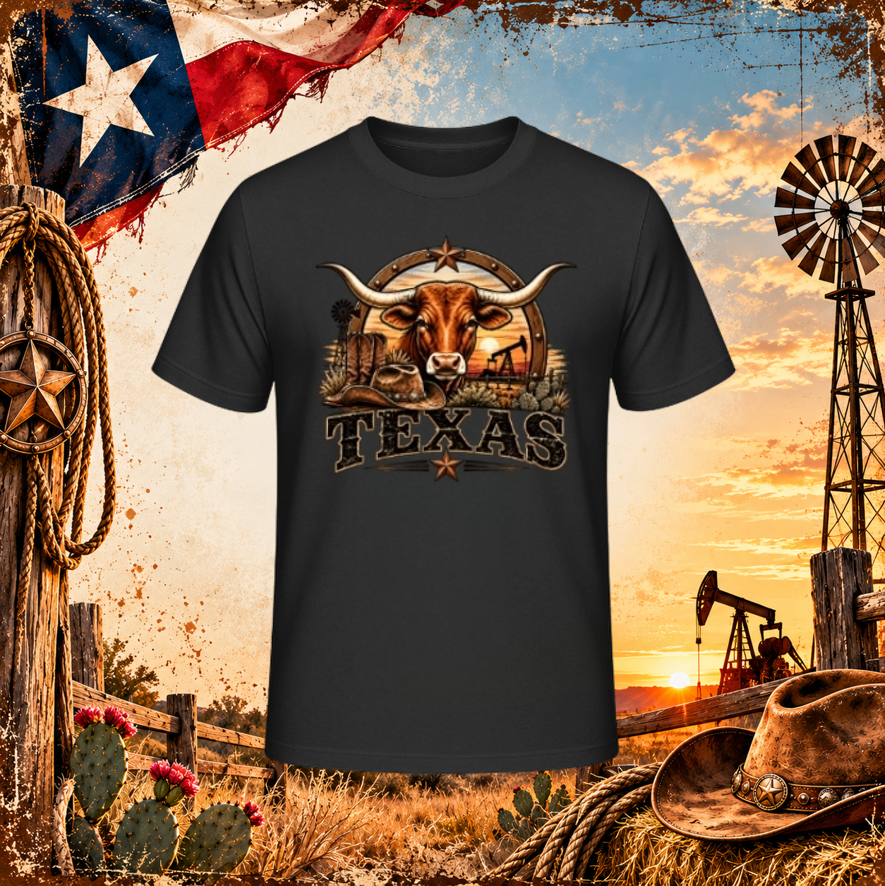 T-Shirt "Texas Longhorn"