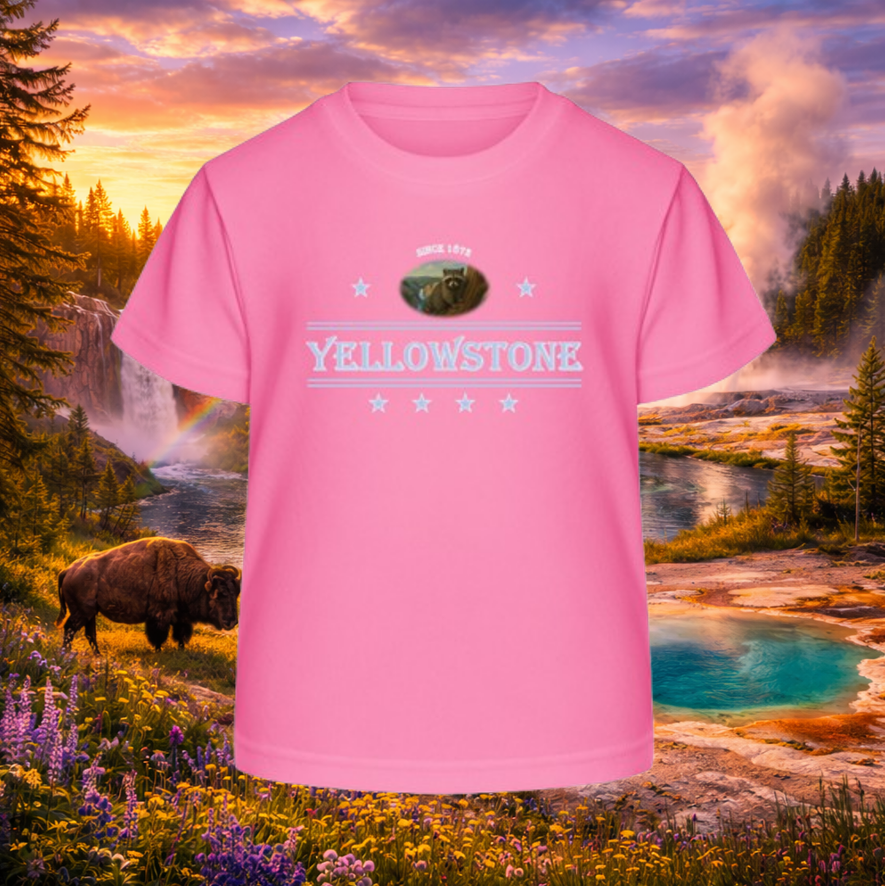 Kids T-Shirt "Waschbär Yellowstone"